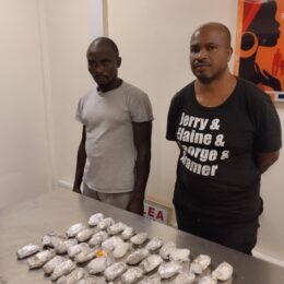 By Olatunde Dodondawa …Wanted 2 drug kingpins behind seized Tincan port shipments nabbed A Brazilian returnee, Igwedum Uche Benson has been arrested by operatives of the National Drug Law Enforcement Agency, NDLEA, at the arrival hall of the Murtala Muhammed International Airport, Ikeja Lagos with pellets of cocaine concealed in his private part. Igwedum was nabbed at the Lagos airport on Monday 20th June upon his arrival on Ethiopian Airlines from Sao Paulo, Brazil via Addis Ababa. Preliminary investigations reveal the suspect had swallowed 50 wraps of cocaine before departing Brazil and excreted 48 pellets in Addis Ababa where he handed them over to another person. He however claimed he was unable to excrete the remaining two wraps at the hotel room in Addis Ababa before boarding his flight but later excreted them in the aircraft restroom during the flight from Ethiopia to Lagos. In the same vein, after three weeks of painstaking investigation and tracking, operatives of the MMIA command of NDLEA on Saturday night, 25th June arrested a drug kingpin, Onyekachi Chukwuma Macdonald behind attempts to export 40 parcels of Methamphetamine popularly called Mkpuru Mmiri locally to London, United Kingdom through the NAHCO export shed of the Lagos Airport. Onyekachi was arrested at Manacola estate, Alakuko area of Lagos at the weekend, three weeks after his Mkpuru Mmiri consignment weighing 2.05kilograms was intercepted at the airport and his freight agent, Peter Christopher Anikan arrested on 7th June. During his interview, the suspect said he’s from Ahiazu, Mbaise Local Government Area of Imo state, and had lived in Dubai, UAE for 10 years before returning to Nigeria in 2019. He stated that after his return to Nigeria he opened a phone accessories shop in Sango Otta, Ogun state but the business collapsed. He then started sending cigarettes to London and decided to conceal the illicit drug in the consignment after advice from a friend. Closely related is the seizure of another consignment of 2kg Mkpuru Mmiri at a courier house in Owerri, Imo state. The cargo seized on Wednesday 22nd June had Ankara and lace fabrics in which two cylindrical cellophanes containing the drug heading to Hong Kong were concealed. Also at the Lagos airport, NDLEA operatives on Friday 24th June intercepted 500,000 tablets of Tramadol 225mg packed in 10 cartons and labeled Tramaking imported from Karachi, Pakistan on Emirates Airline. The consignment weighing 407.60kg was seized during a joint examination with Customs and NAFDAC officials. The same day, a Dubai, UAE-bound passenger, Alegbeleye Taiwo was arrested at the departure hall of the MMIA with 40 ampoules of pentazocine injection. The 21-year-old suspect claims he’s from Osun state. Meanwhile, two kingpins behind the importation of two recent drug consignments from Canada concealed in vehicle containers through the Tincan seaport in Apapa, Lagos have been arrested by NDLEA operatives. One of them, Gboyega Ayoola Elegbeji was arrested at his house, 14 Bakare Street, Idi Araba, Lagos on Wednesday 22nd June, for importing a 40ft container TRHU7874497 containing 33 parcels of cannabis indica (Colorado) weighing16.5kg. The second suspect, Sunday Joe Oyebola, (aka Otunba) was arrested on Thursday 23rd June. He’s linked to the importation of a 40ft container MEDU4389887 containing four vehicles used to conceal 290 parcels weighing 145kg cannabis indica (Colorado) from Montreal, Canada. He had been on the run since March and had in the course of the investigation attempted to bribe officers with N10million to influence the case. Chairman/Chief Executive of NDLEA, Brig. Gen. Mohamed Buba Marwa (Retd) commended the officers and men of the MMIA, Tincan, and Imo state Commands of the Agency for the drug seizures and arrests, especially of those who thought they could evade the long arm of the law. He encouraged them and their compatriots across other formations to intensify their efforts toward achieving set goals.