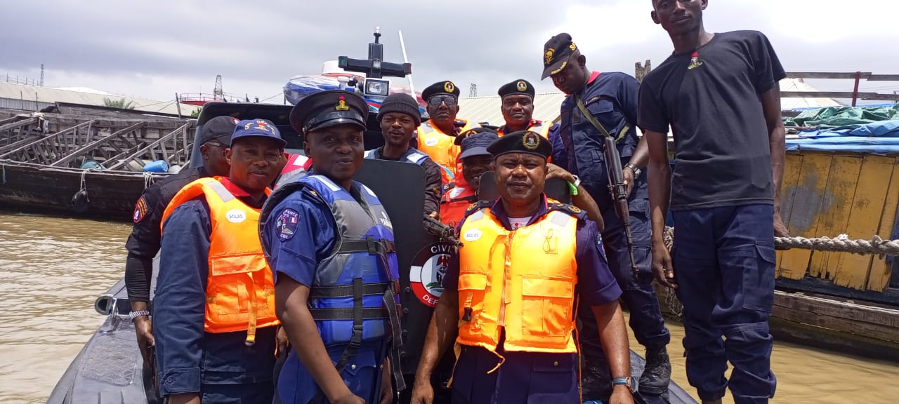 Lagos NSCDC Receives Newly Commissioned Gunboat, Flags Off New Tactical Anti-Vandal Operations