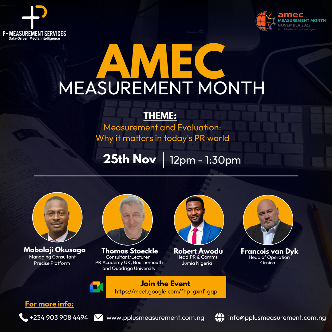 Communications Professionals Set To Speak On Measurement And Evaluation At The 2022 AMEC Measurement Month